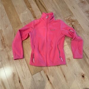 Columbia pink zip up fleece